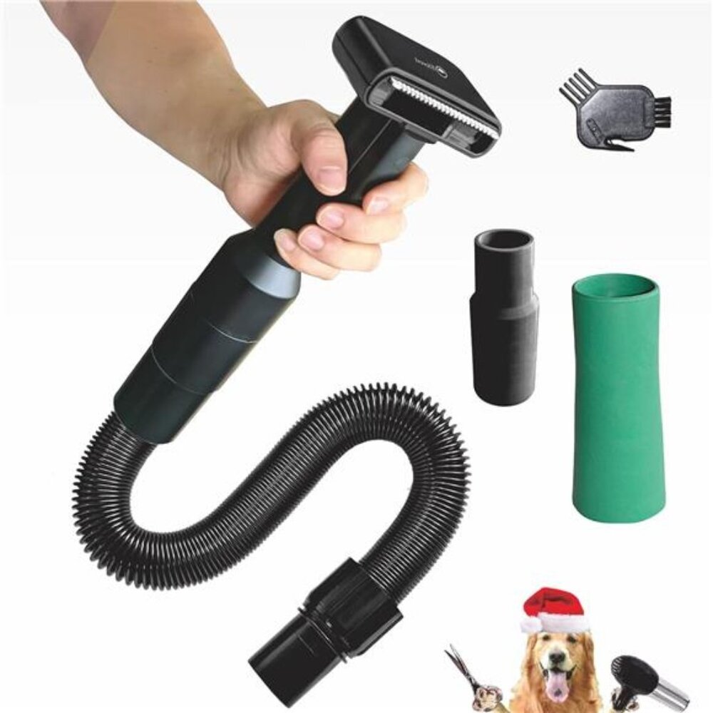 Pet Vacuum Grooming Brush Hair Comb Shedding Deshedding Attachment Tool for Dogs